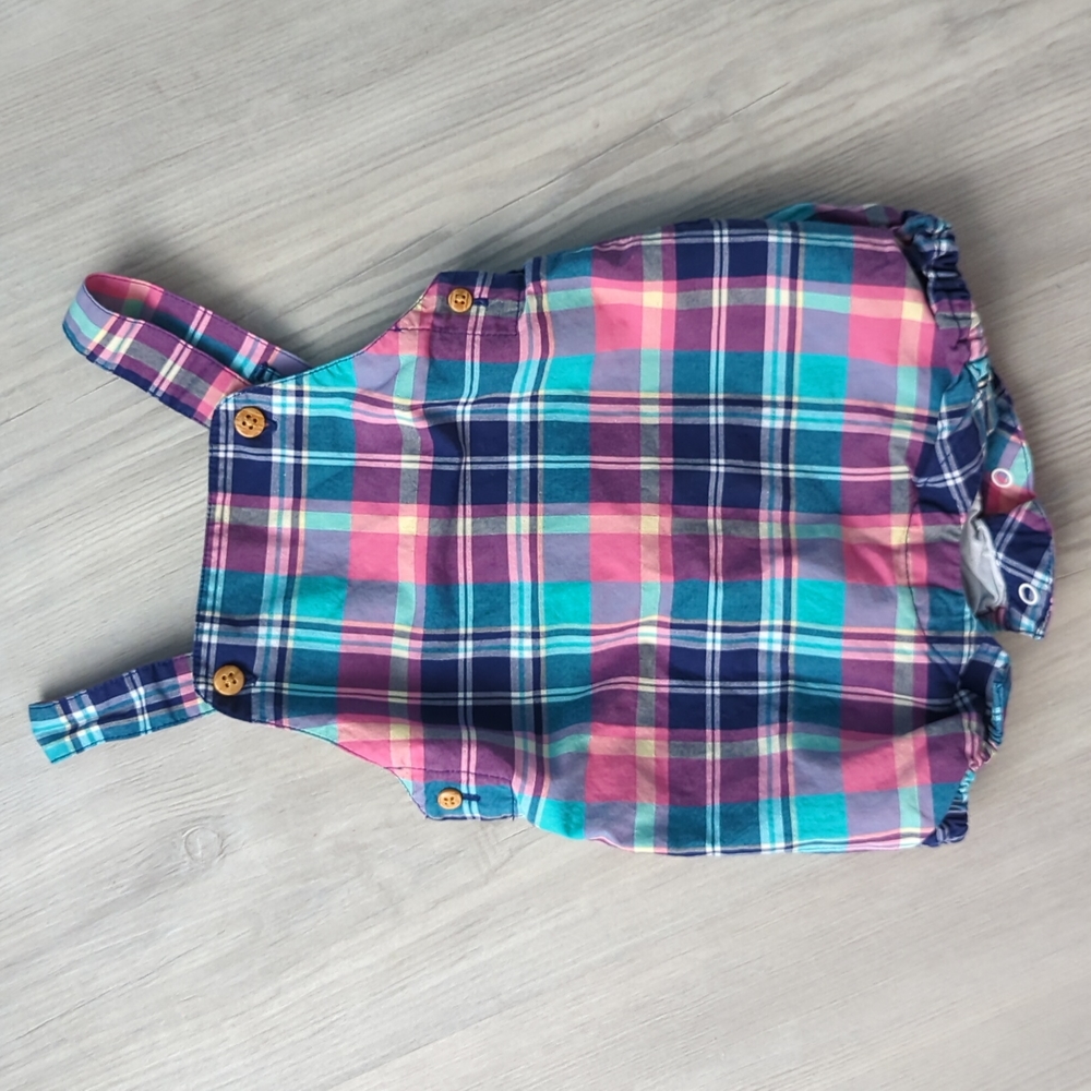Janie and Jack Baby Plaid Romper Size 3-6 months